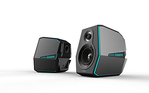 EDIFIER G5000 Gaming-Lautsprecher mit Bluetooth 5.0 (aptX HD, aptX, SBC), drei einstellbaren Klangmodi und RGB-Beleuchtung für die perfekte Gaming-Atmosphäre, Hi-Res Audio zertifiziert von Edifier