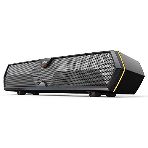 Edifier MG300 kompakte Gaming Soundbar mit RGB-Beleuchtung, integrierter Soundkarte und Mikrofon, Bluetooth 5.3, Schwarz von Edifier