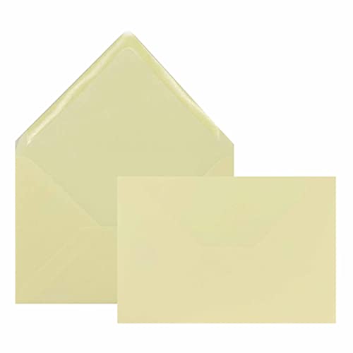 Edition Seidel 50 Premium Farbe creme elfenbein Briefumschläge Umschläge Kuvert farbig Format ähnlich B6 12,0 x 17,5 cm 80 g/m² (Cremefarben, 50 Stück/Pieces/Pièce) von Edition Seidel