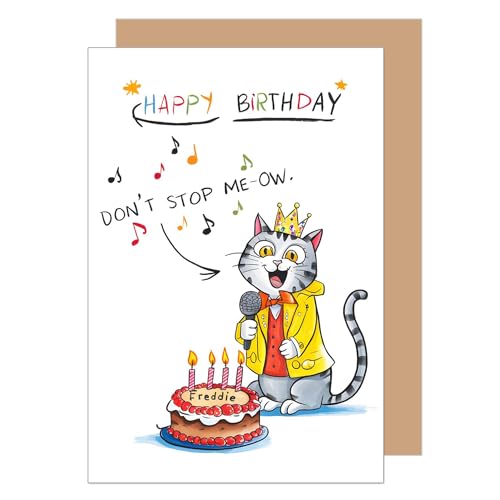 Edition Seidel Premium Geburtstagskarte mit Umschlag. Glückwunschkarte Grußkarte Karte Billet Geburtstag Happy Birthday Mann Frau Kind Katze Humor (G3583 SW024) von Edition Seidel