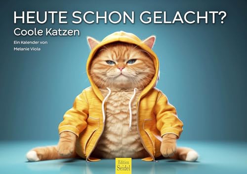 Edition Seidel Premium Kalender Coole Katzen 2025 Format DIN A3 Wandkalender Katzenkalender Tiere Katze lustige Sprüche Motivation Melanie Viola von Edition Seidel