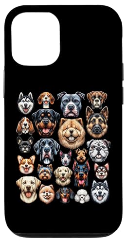 Hülle für iPhone 12/12 Pro Arten von Hunden für Hunde, Jungen, Mädchen, Kinder, pädagogisch von Educational Science Ideas