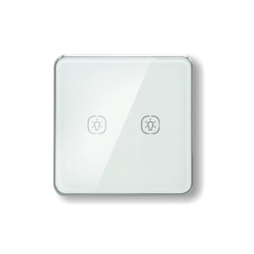 Eeuye Zigbee Lichtschalter mit Aluminiumrahmen, Glas-Touch-Schalter Funktioniert mit Tuya Alexa Home Assistant Control A von Eeuye