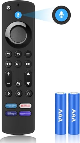 Ersatz Sprachfernbedienung, Kabellose Fernbedienung Ersatz mit Sprachsteuerung Passend für Smart TV Cubes (1st & 2nd Gen), Smart TVs Stick (2nd 3rd Gen & 4K & Lite), Inklusive Batterien von Effdrdfs