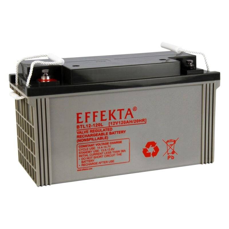 Effekta BTL 12-120L Blei-Vlies Akku AGM VRLA 12V 120Ah von Effekta