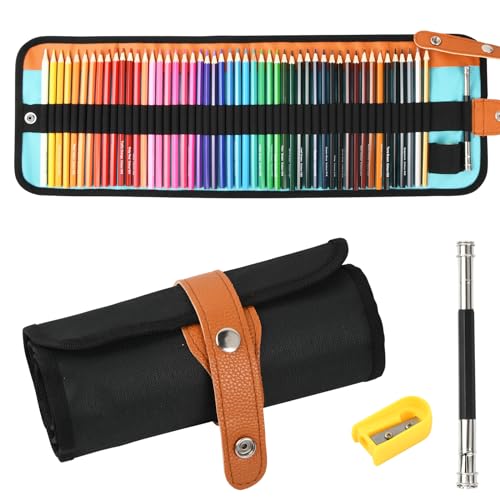 Buntstifte Colour Grip, Skizze Malstifte Set, 50 Farben mit 50 Farbstiften, Buntstifte Set Groß zum Zeichnen Ausmalen, Professionelle Buntstifte für Erwachsene, Kinder, Künstler von Ehuihuan