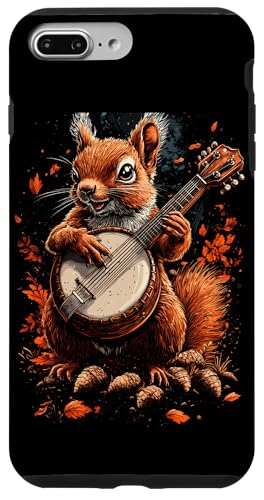 Hülle für iPhone 7 Plus/8 Plus Eichhörnchen spielt Banjo Gitarre Cottagecore Bluegrass von Eichhörnchen-Liebhaber Banjo-Geschenk