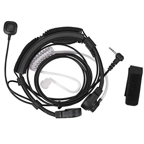 Eighosee 2.5mm Kehlkopfmikrofon Ohrhoerer Headset Mic PTT Fuer Walkie Talkie Radio TLKR T5 T80 T60 T6 T8 Talkabout MR350R T6500 von Eighosee