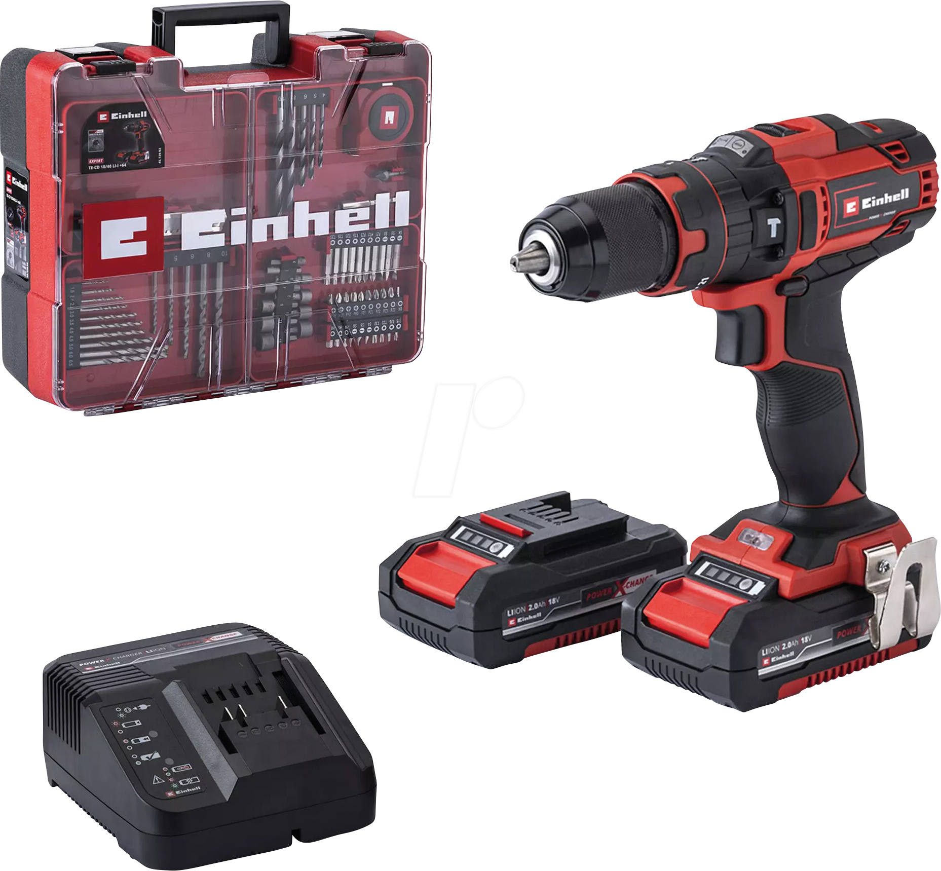 EINHELL 4513992 - Akku-Schlagbohrschrauber TE-CD 18/40, mit 2 Akkus, Power X-Chang EINHELL 4513992 - Akku-Schlagbohrschrauber TE-CD 18/40, mit 2 Akkus, Power X-Chang von Einhell