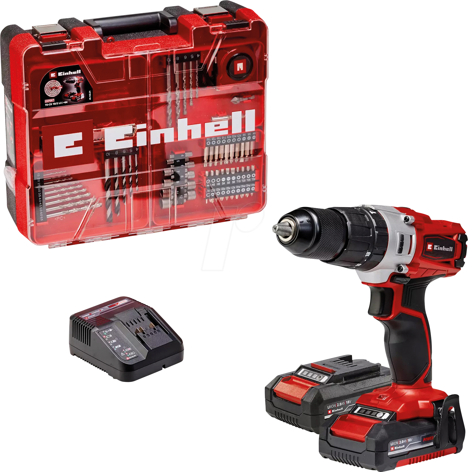 EINHELL 4514221 - Akku-Schlagbohrschrauber TE-CD 18/2, mit 2 Akkus, Power X-Change EINHELL 4514221 - Akku-Schlagbohrschrauber TE-CD 18/2, mit 2 Akkus, Power X-Change von Einhell