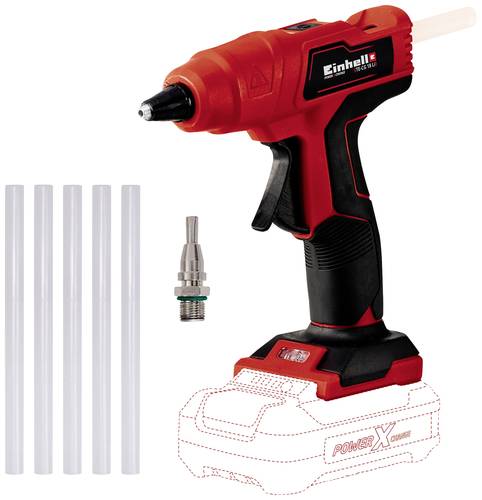 Einhell Power X-Change TE-CG 18 Li - Solo Akku Heißklebepistole mit Zubehör 11mm 1St. von Einhell