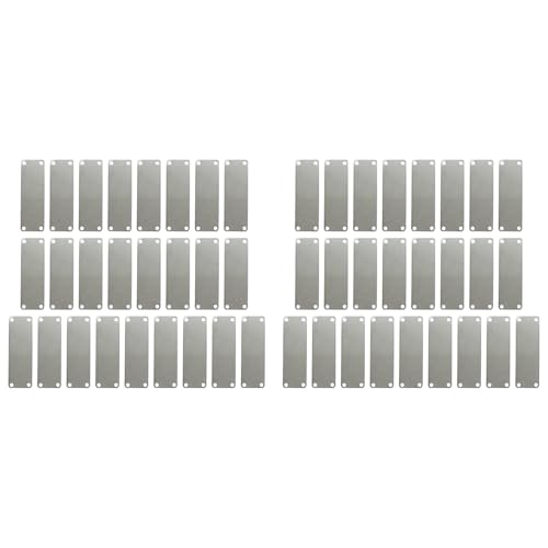 Eioeeklop 50Er-Pack Edelstahl-Gravurrohlinge, Rechteckige Stempelrohlinge mit 4 LöChern 1 X 3 Eioeeklop 50Er-Pack Edelstahl-Gravurrohlinge, Rechteckige Stempelrohlinge mit 4 LöChern 1 X 3 von Eioeeklop