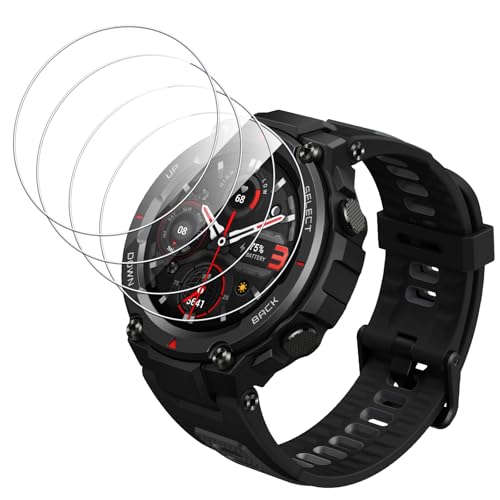 Eirltiy 4 Stück Schutzfolie Panzer Schutz Glas für Amazfit T-Rex/T-Rex Pro Displayschutzfolie Gehärtetem Glas, Displayschutz Kratzfeste Blasenfreie Panzerfolie für Amazfit Trex/Trex Pro, Klar Eirltiy 4 Stück Schutzfolie Panzer Schutz Glas für Amazfit T-Rex/T-Rex Pro Displayschutzfolie Gehärtetem Glas, Displayschutz Kratzfeste Blasenfreie Panzerfolie für Amazfit Trex/Trex Pro, Klar von Eirltiy