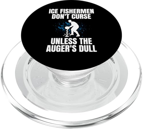 Ice Fishermen Dont Curse Ice Fishing PopSockets PopGrip für MagSafe von Eisfischen Winter Sport Designs Ideen