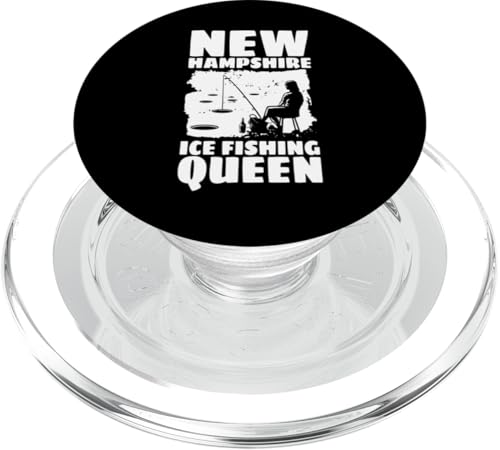 New Hampshire Ice Fishing Queen PopSockets PopGrip für MagSafe von Eisfischen Winter Sport Designs Ideen