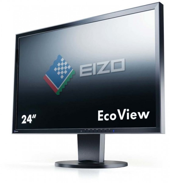 Eizo FlexScan EV2436W-BK schwarz 24 Zoll WUXGA 1920x1200 DisplayPort DVI Höhenverstellbar von Eizo