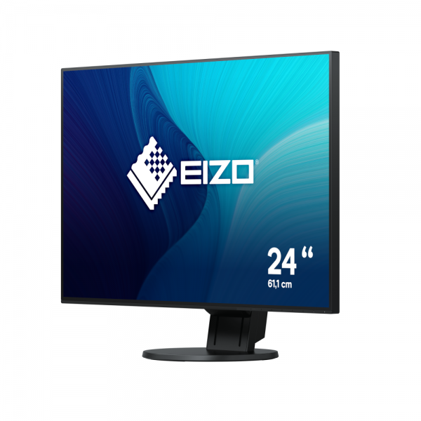 Eizo FlexScan EV2456-BK schwarz 24 Zoll WUXGA 1920x1200 DisplayPort HDMI DVI-D VGA USB Höhenverstellbar von Eizo