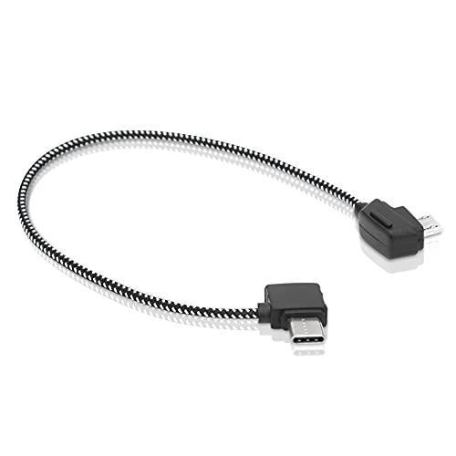 Micro USB auf USB C Kabel, 207 mm USB Typ C auf Micro USB Kabel Drone Datenübertragungskabel für Mavic Mini RC-Drohne von Ejoyous