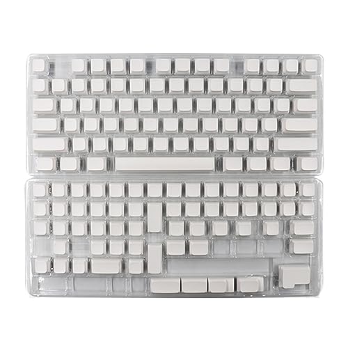 Eladcncmc 134PCS Tastenkappen XDA Profil PBT Minimalistische Weiße Tastenkappen Für Mechanische Tastatur Minimalistische Leere Tastenkappen von Eladcncmc