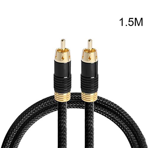 Eladcncmc 1PC Koaxial Digital Kabel Zu Stecker Auf Stecker Vergoldete Stereo Kabel Für Heimkino Verstärker von Eladcncmc