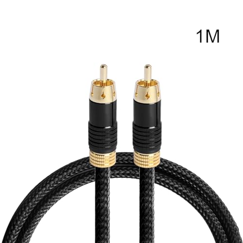 Eladcncmc 1PC Koaxial Digital Kabel Zu Stecker Auf Stecker Vergoldete Stereo Kabel Für Heimkino Verstärker von Eladcncmc