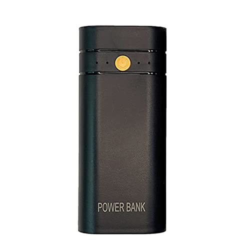 Eladcncmc Batterie Ladegerät Gehäuse Tragbare Powerbank Box Mit Anzeige 2 1 A 5 V Eingang Und Ausgang 2 X 18650-Batteriegehäuse Schwarz/weiß von Eladcncmc