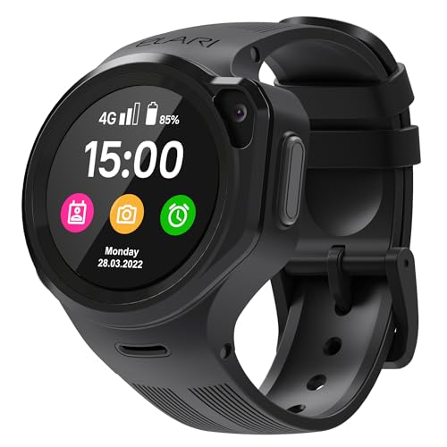 Elari KidPhone 4GR - 4G Kinder Smartwatch Telefon GPS Tracker für Jungen und Mädchen, KidGram Messenger mit sicherem Inhalt, 2-Wege-Audio- und Videoanrufe, SOS-Taste, Kamera von Elari