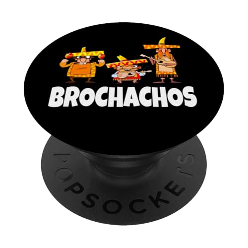 Brochachos lustiges Design im mexikanischen Stil PopSockets Klebender PopGrip von ElasTee