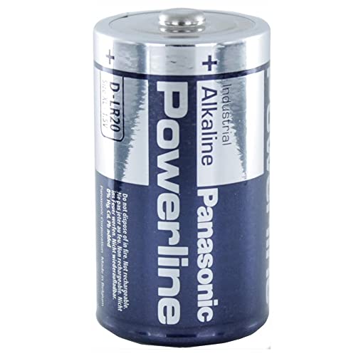 Alkaline Batterie 1,5V Panasonic "Powerline" - Taschenlampe, D, LR20, MN1300 von Elcart