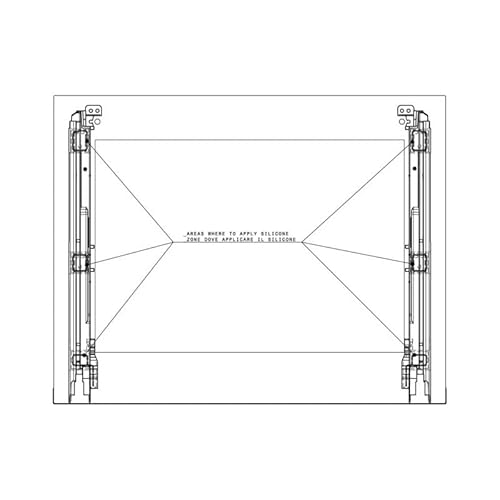 Edelstahltür 594x465 für Ofen Electrolux 14022548560 von Electrolux