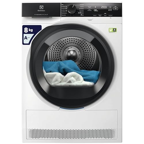 Electrolux DelicateCare Wäschetrockner 700 DelicateCare 8 kg EW7HA48GY, Energieeffizienzklasse A+++, SensiCare-Technologie für Baumwolle und Synthetik, XL-Bettlakenprogramm, knitterfrei, Wärmepumpe, von Electrolux