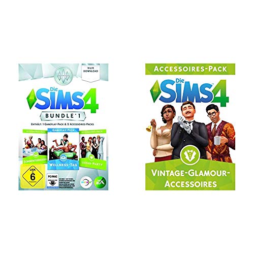 Die Sims 4 - Bundle Pack 1: Sonnenterrassen, Luxus-Party, Wellness-Tag [PC/Mac Code - Origin] & Die Sims 4 Accessoires Vintage Stuff DLC [PC Code - Origin] von Electronic Arts