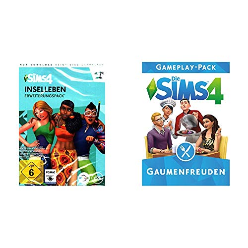 Die Sims 4 - Inselleben - [PC - Code in der Box] & The Sims 4 - Gaumenfreuden DLC [PC Code - Origin] von Electronic Arts