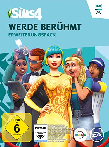 Die Sims 4 Werde Berühmt (EP6)| Erweiterungspack | PC/Mac | VideoGame | Code in der Box | Deutsch von Electronic Arts