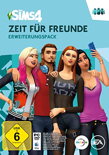 Die Sims 4 Zeit für Freunde (EP2)| Erweiterungspack | PC/Mac | VideoGame | Code in der Box | Deutsch von Electronic Arts