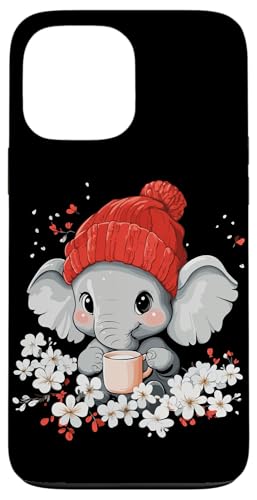 Elefanten Frauen Kleidung Kaffee Deko Kinder Mädchen Elefant Hülle für iPhone 13 Pro Max von Elefant Damen Kleidung Herren Elefant Kaffee Deko