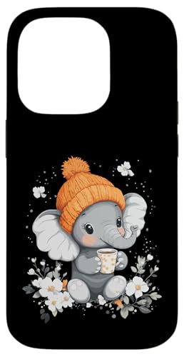 Elefanten Frauen Kleidung Kaffee Deko Kinder Mädchen Elefant Hülle für iPhone 14 Pro von Elefant Damen Kleidung Herren Elefant Kaffee Deko