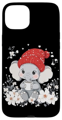 Elefanten Frauen Kleidung Kaffee Deko Kinder Mädchen Elefant Hülle für iPhone 15 Plus von Elefant Damen Kleidung Herren Elefant Kaffee Deko