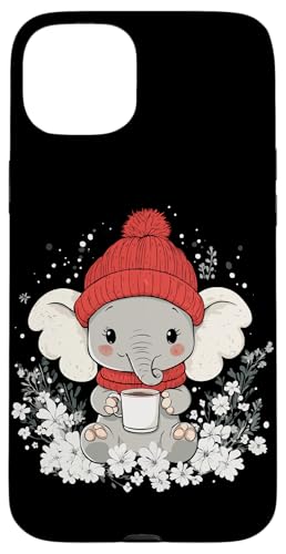 Elefanten Frauen Kleidung Kaffee Deko Kinder Mädchen Elefant Hülle für iPhone 15 Plus von Elefant Damen Kleidung Herren Elefant Kaffee Deko