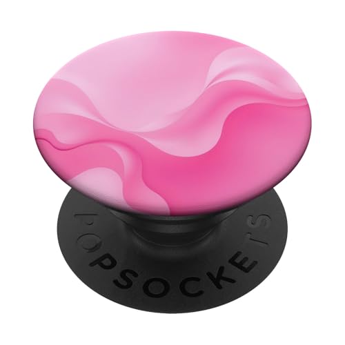 Minimale pastellfarbene abstrakte Kunst in süßem zartem Rosa PopSockets Klebender PopGrip von Elegant Pink Abstract Art Designs