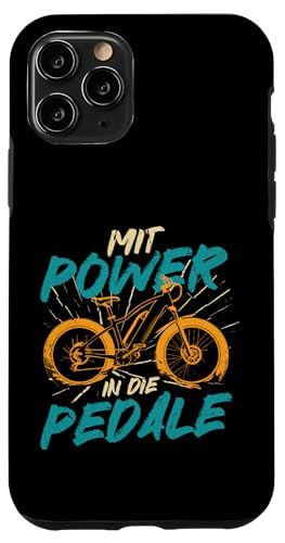 Mit Power In Die Pedale Pedelec Elektro Fahrrad Radfahrer Hülle für iPhone 11 Pro von Elektrobike E-Fahrrad Radfahrer Geschenkidee