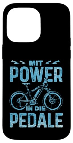 Mit Power In Die Pedale Pedelec Elektro Fahrrad Radfahrer Hülle für iPhone 14 Pro Max von Elektrobike E-Fahrrad Radfahrer Geschenkidee