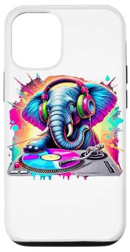 Hülle für iPhone 14 Elefant DJ Musikliebhaber Kopfhörer Discjockey von Elephant DJ Music Lover Gifts