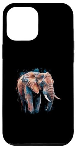 Hülle für iPhone 12 Pro Max Splash Art Elefant Elefanten von Elephants Elephant Lover Gifts