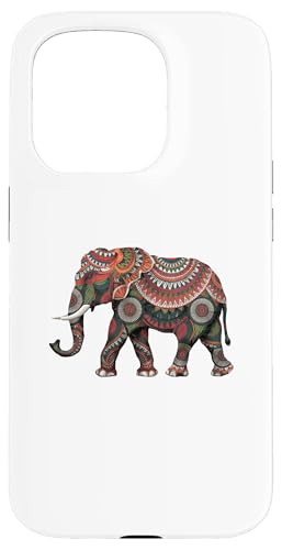 Hülle für iPhone 15 Pro Indian Ornate Elefant Elefanten von Elephants Elephant Lover Gifts