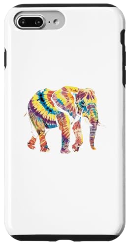 Hülle für iPhone 7 Plus/8 Plus Tie Dye Art Elefant Elefanten von Elephants Elephant Lover Gifts