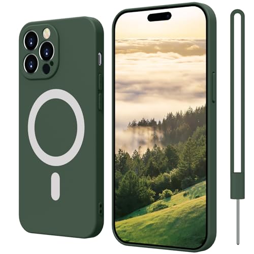 ElestBela iPhone 14 Pro Max Hülle, Handyhülle iPhone 14 Pro Max Silikon Case Ultra Dünn, Kratzfeste Rundumschutz Schutzhülle Magnetisch Hülle für iPhone 14 Pro Max 6.7'' Matt Schwarz von ElestBela