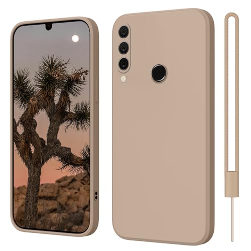 Huawei P30 Lite Hülle Silikon Case, ElestBela Hanyhülle Huawei P30 Lite Case Ultra Dünn mit Microfiber, Kameraschutz und Bildschirmschutz, Kratzfeste Hülle für Huawei P30 Lite Titan Sand von ElestBela