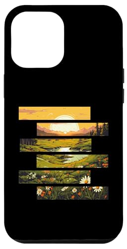 Hülle für iPhone 12 Pro Max Golden Meadows: Sonnenaufgang über blühenden Feldern von Eleven Sunsets