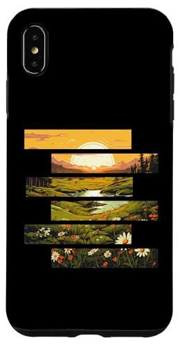 Hülle für iPhone XS Max Golden Meadows: Sonnenaufgang über blühenden Feldern von Eleven Sunsets